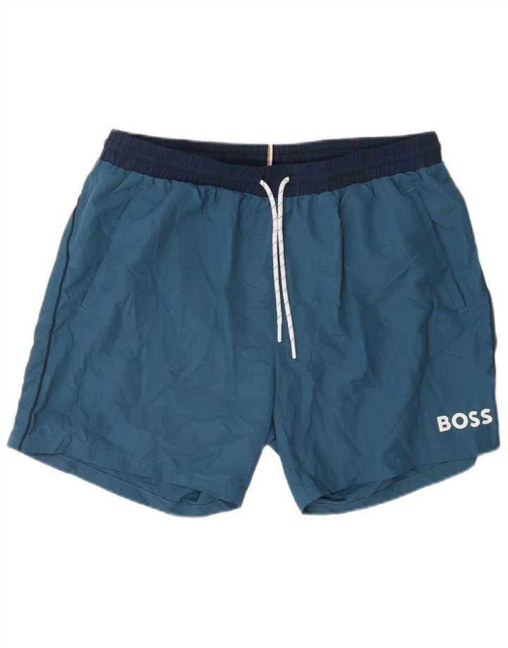 Calções de banho masculinos Hugo Boss XL azul
