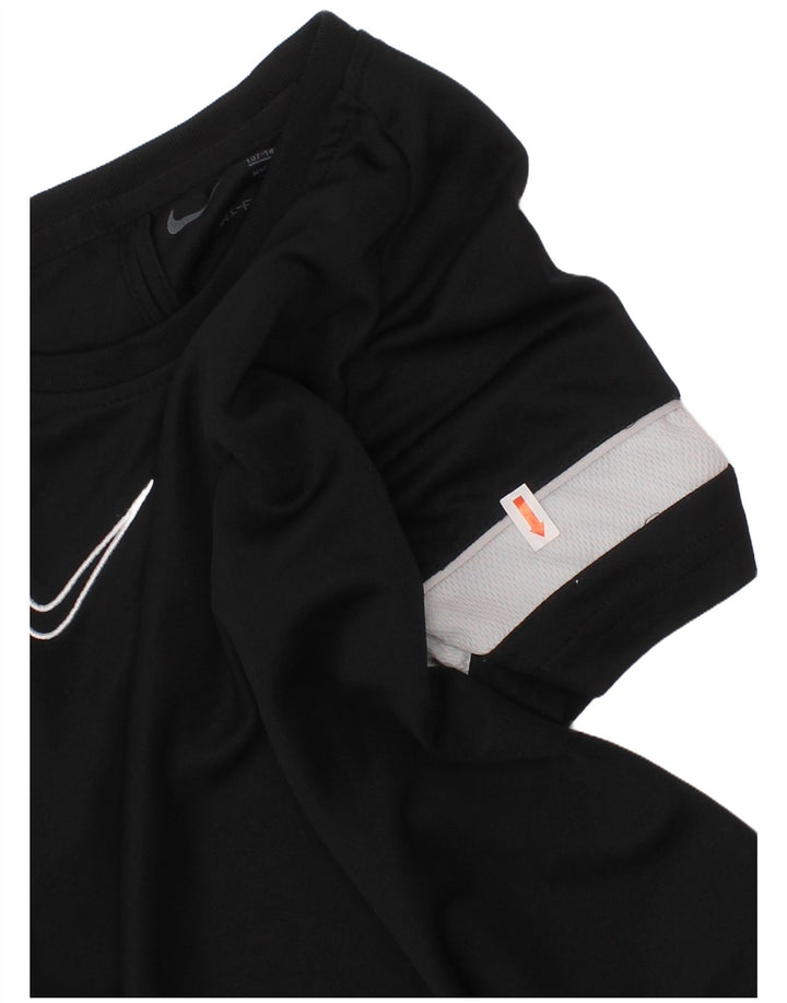 Camiseta Nike Boys Dri Fit Top 10-11 Anos Médio Preto Colourblock