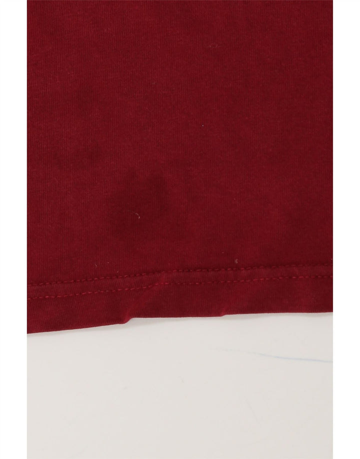 Camiseta masculina gráfica ELLESSE Top médio algodão vermelho