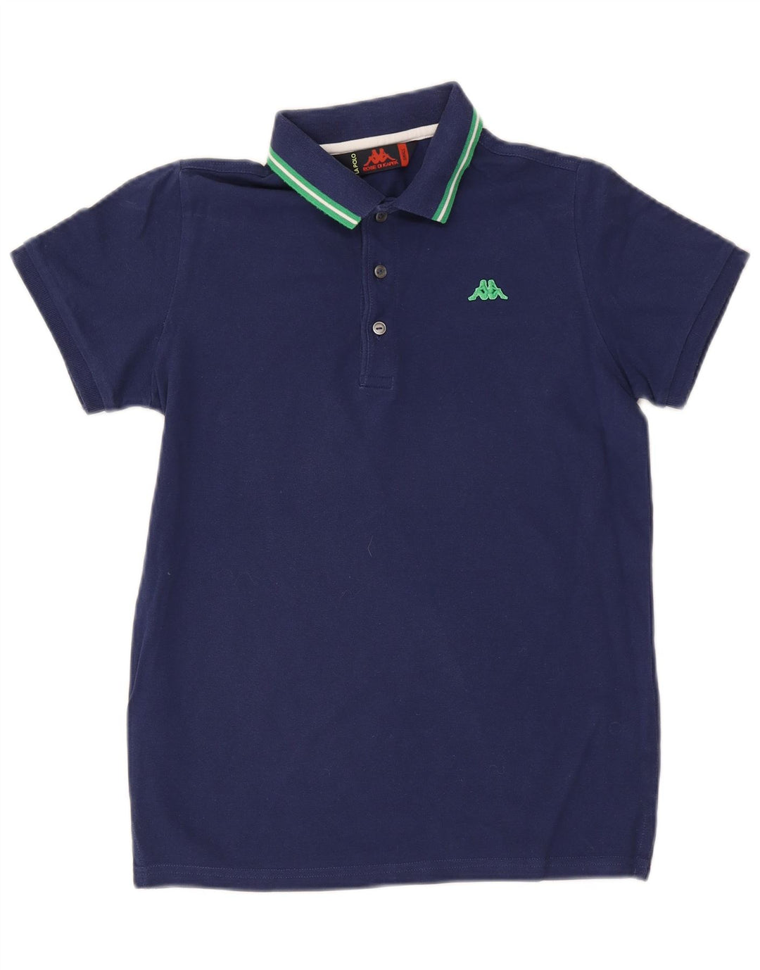 Camisa polo masculina Kappa pequena algodão azul marinho