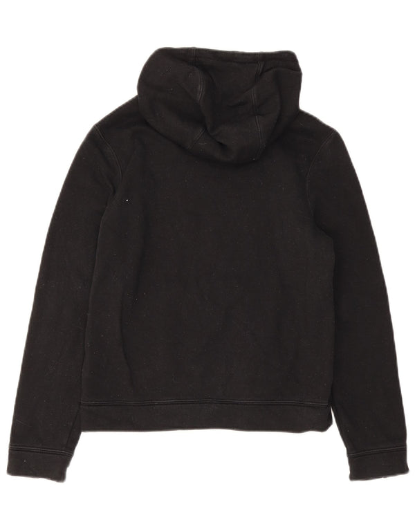 Jumper com capuz gráfico Nike Boys 10-11 anos médio preto algodão