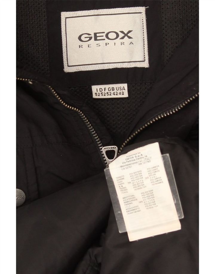 Jaqueta utilitária masculina Geox UK 42 XL poliéster preto