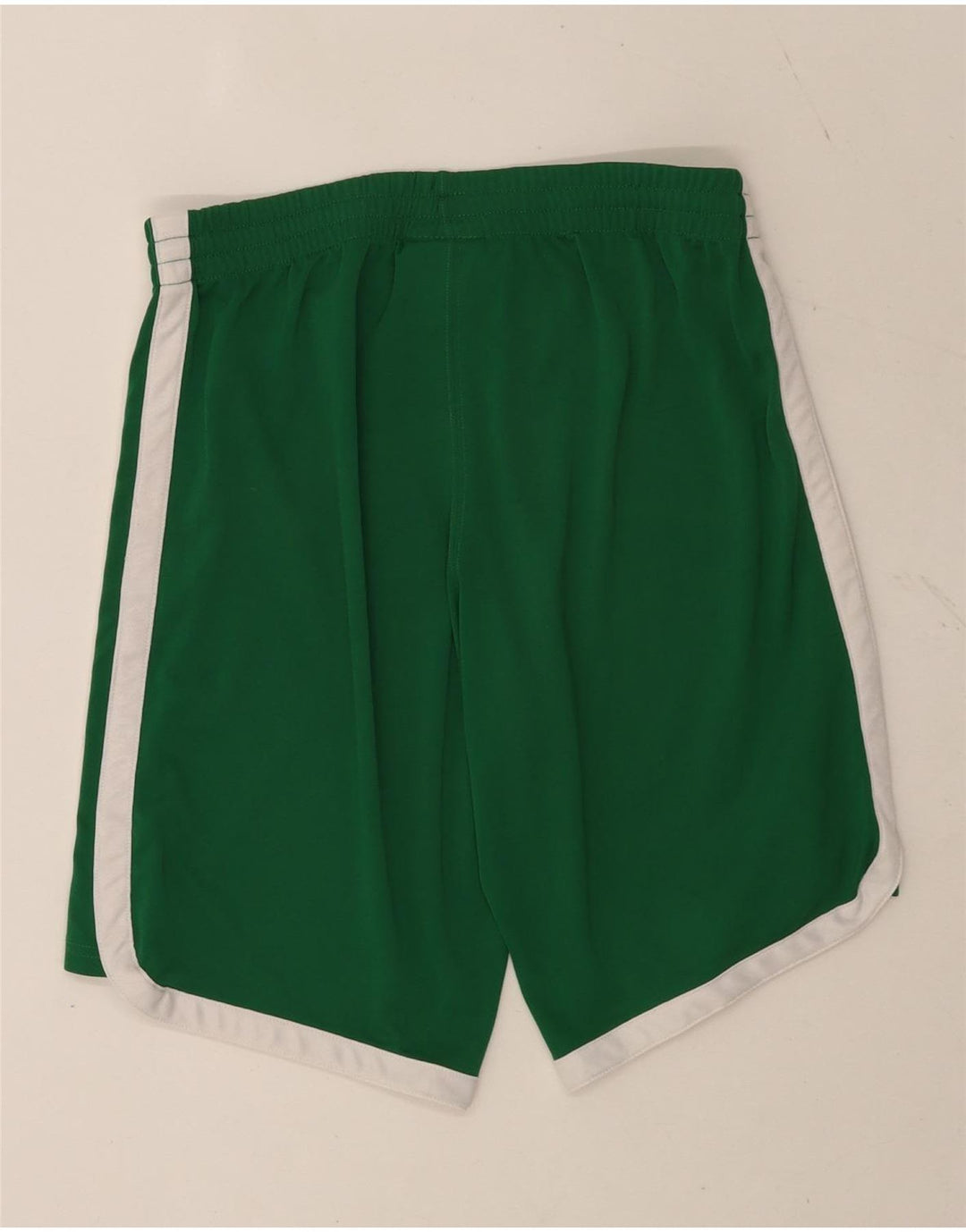 Shorts esportivos masculinos Champion pequeno verde colorblock poliéster