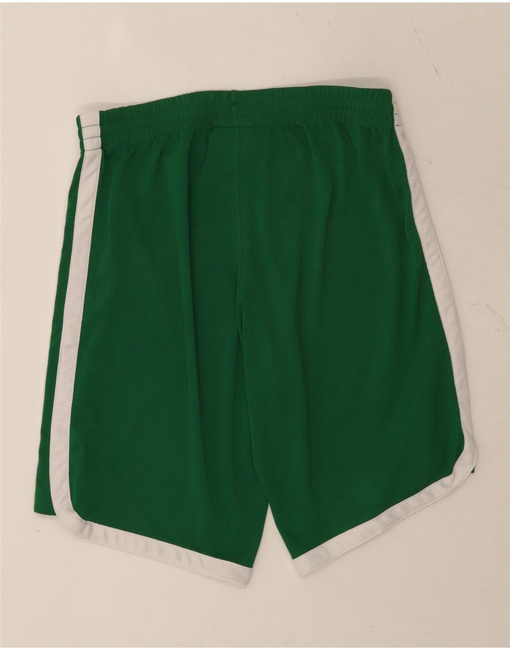 Shorts esportivos masculinos Champion pequeno verde colorblock poliéster