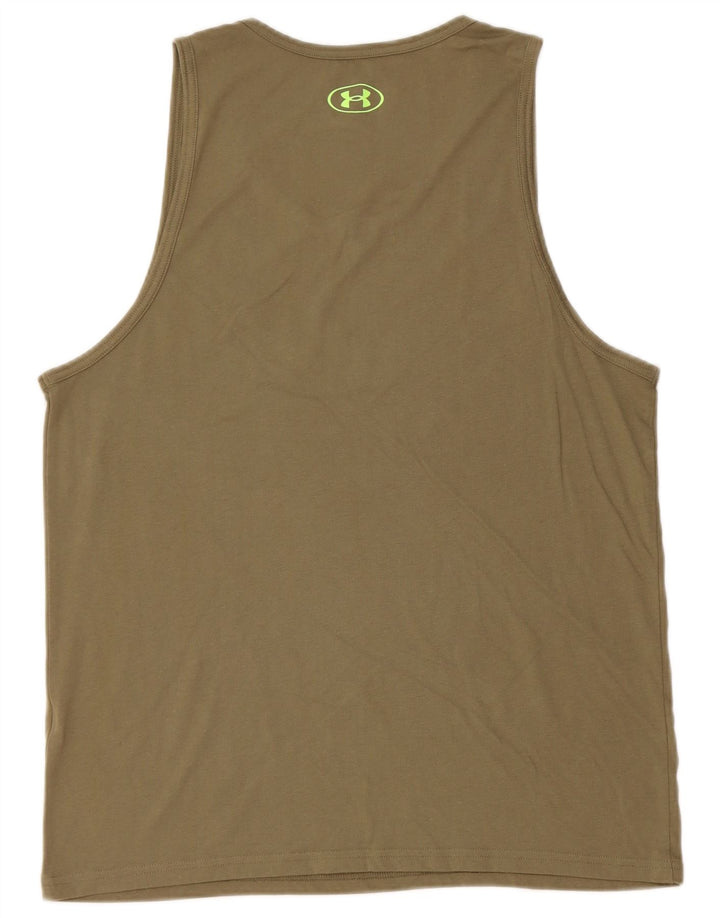 Colete gráfico masculino Under Armour Top grande cáqui