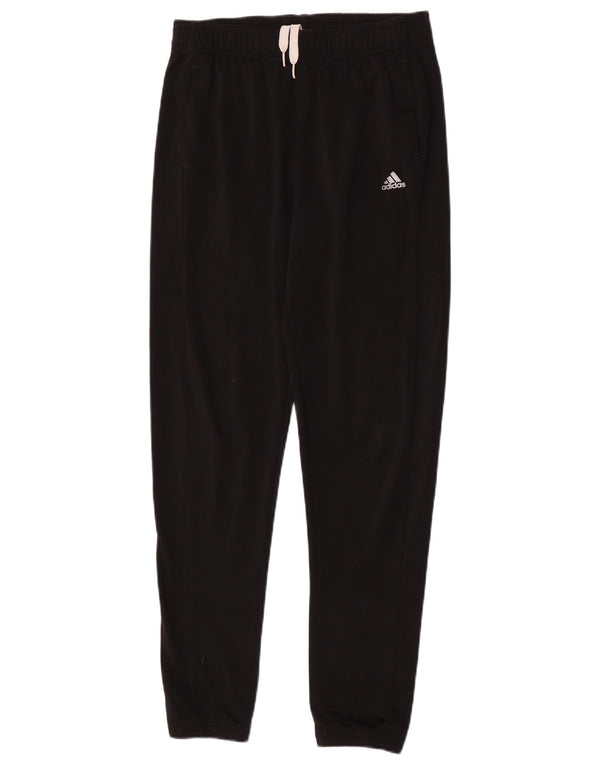 Adidas meninos calças de treino joggers 13-14 anos preto poliéster