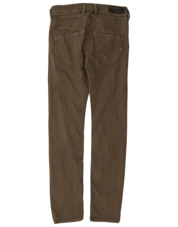 Diesel Mens Belther Slim Tapered Calça Casual W29 L32 Algodão Cáqui