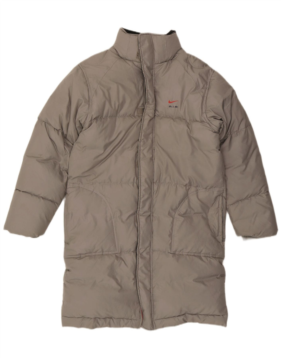 Casaco acolchoado masculino Nike UK 36/38 pequeno poliéster cinza