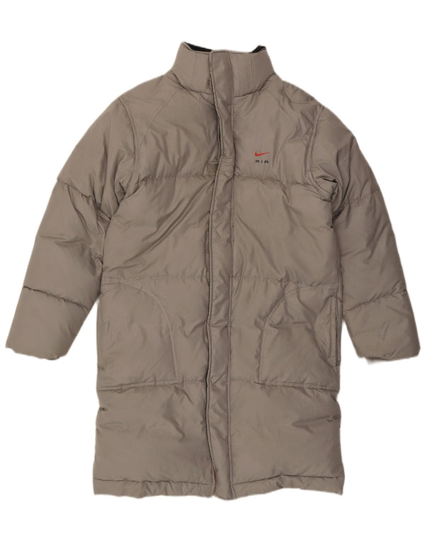 Casaco acolchoado masculino Nike UK 36/38 pequeno poliéster cinza