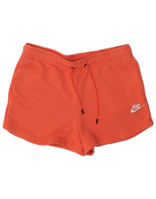 Shorts esportivos femininos Nike UK 10 pequeno algodão rosa