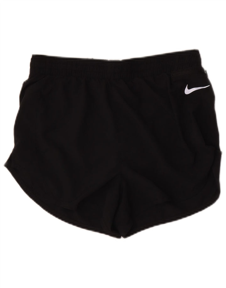 Nike Womens Dri Fit Sport Shorts UK 10 Pequeno Poliéster Preto