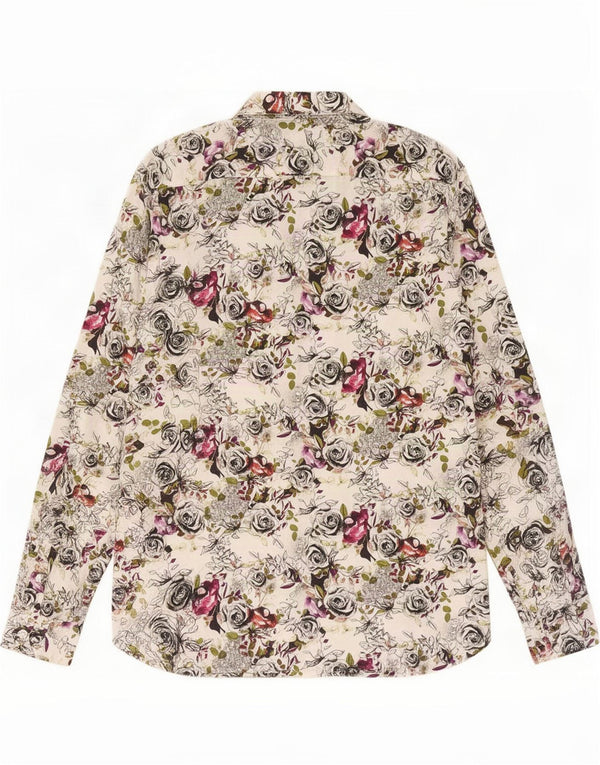 Camisa masculina Ted Baker tamanho 5 XL branca floral