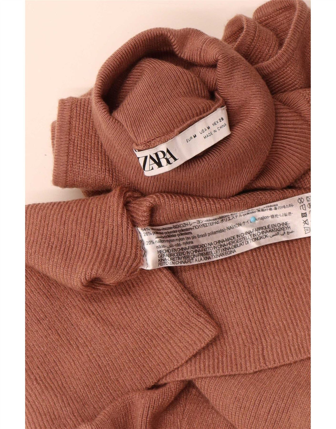 Vestido maxi feminino sem mangas Zara Reino Unido 12 viscose marrom médio
