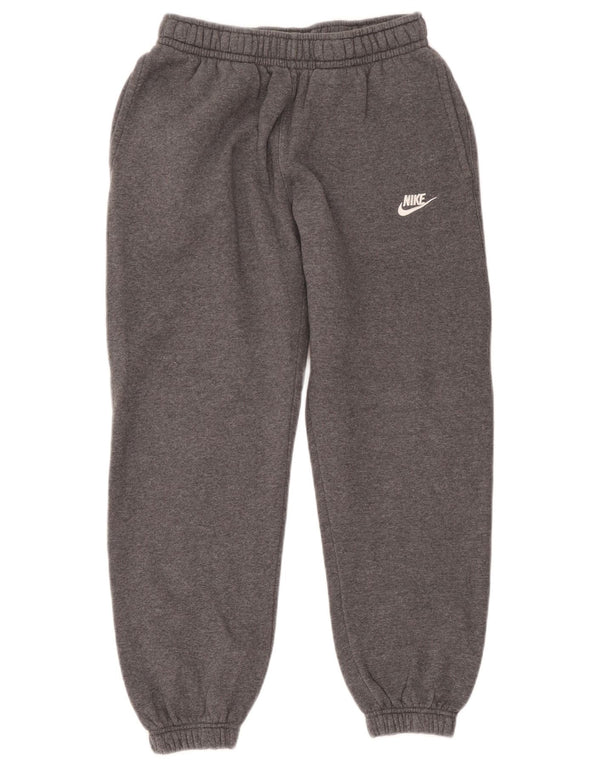 Calça de treino masculina Nike Joggers pequeno cinza manchado de algodão
