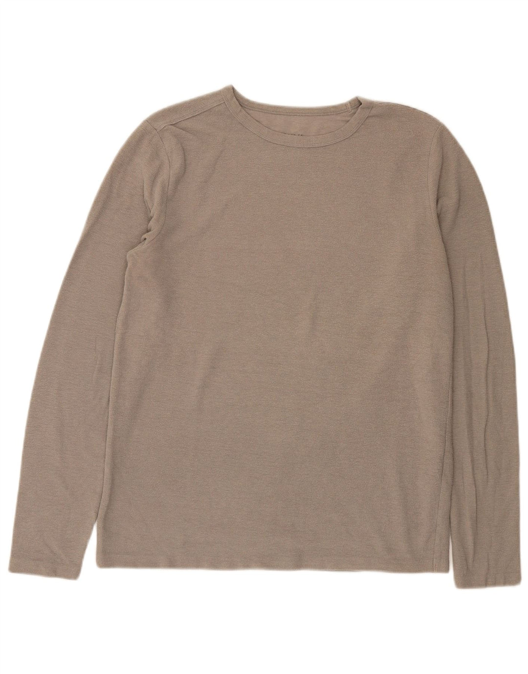 Top masculino All Saints de manga comprida grande poliéster cinza