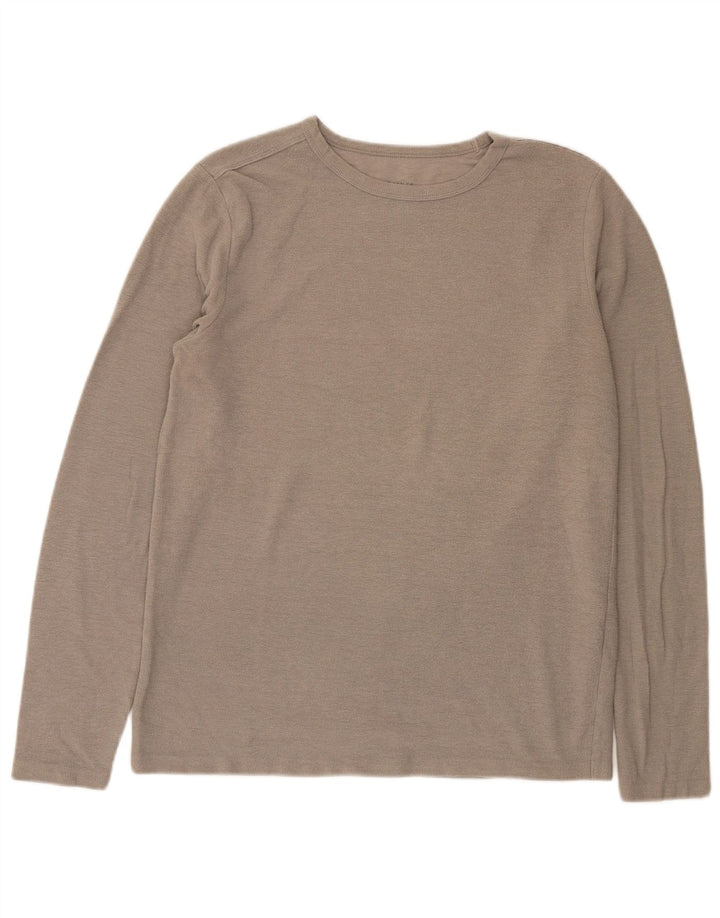 Top masculino All Saints de manga comprida grande poliéster cinza