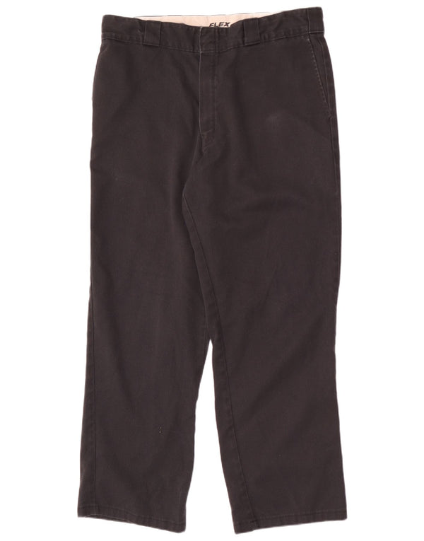 Dickies Mens Straight Chino Trousers W34 L29 Black