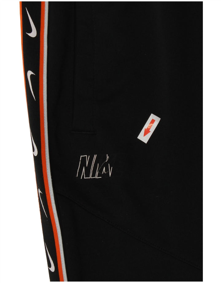 Nike Womens Graphic Tracksuit Calças Joggers UK 14 Médio Preto Poliéster