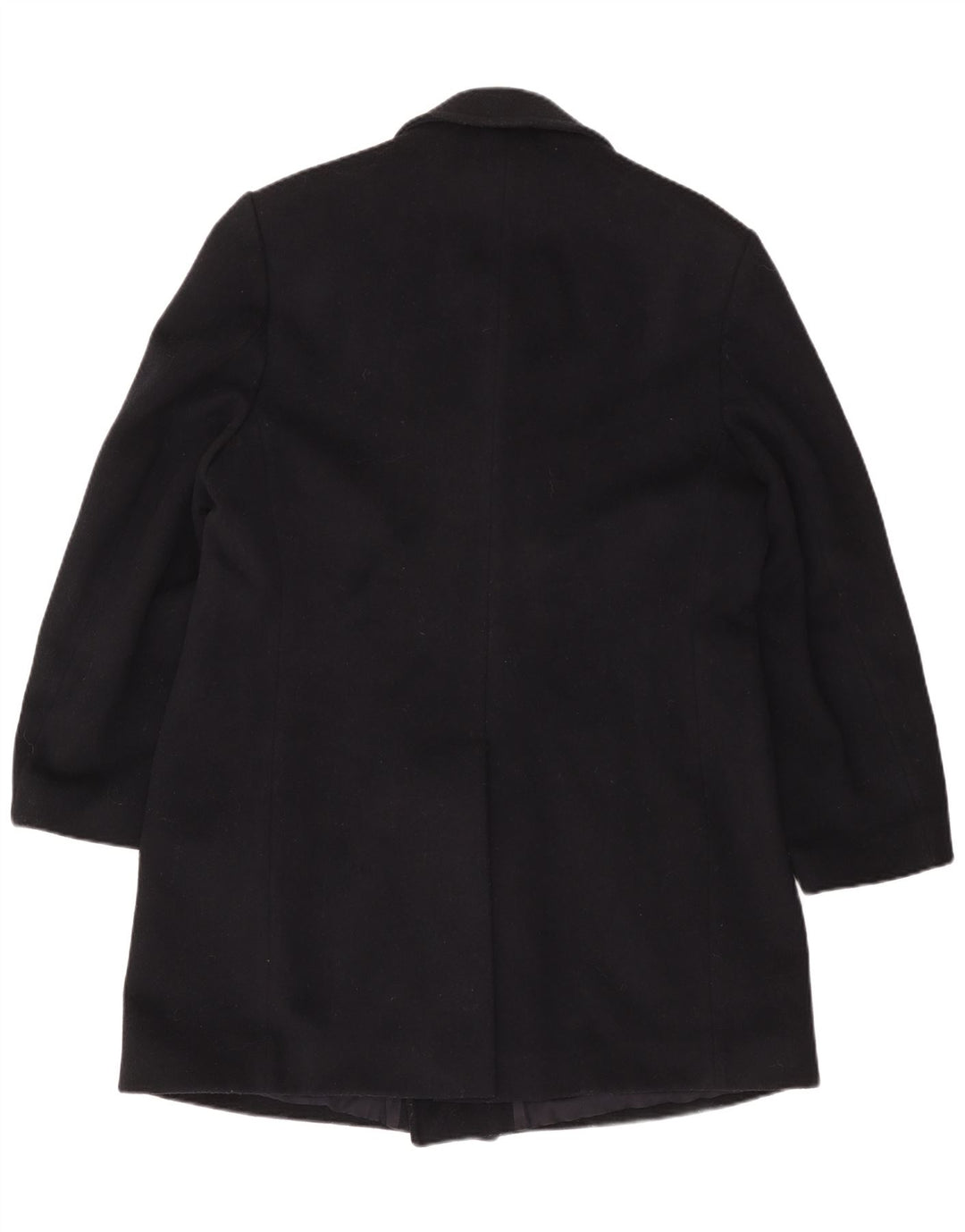 Casaco masculino VINTAGE com peito duplo Reino Unido 42 XL lã azul marinho