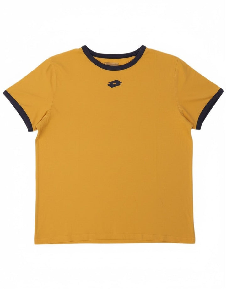 Camiseta gráfica masculina Lotto Top XL amarelo