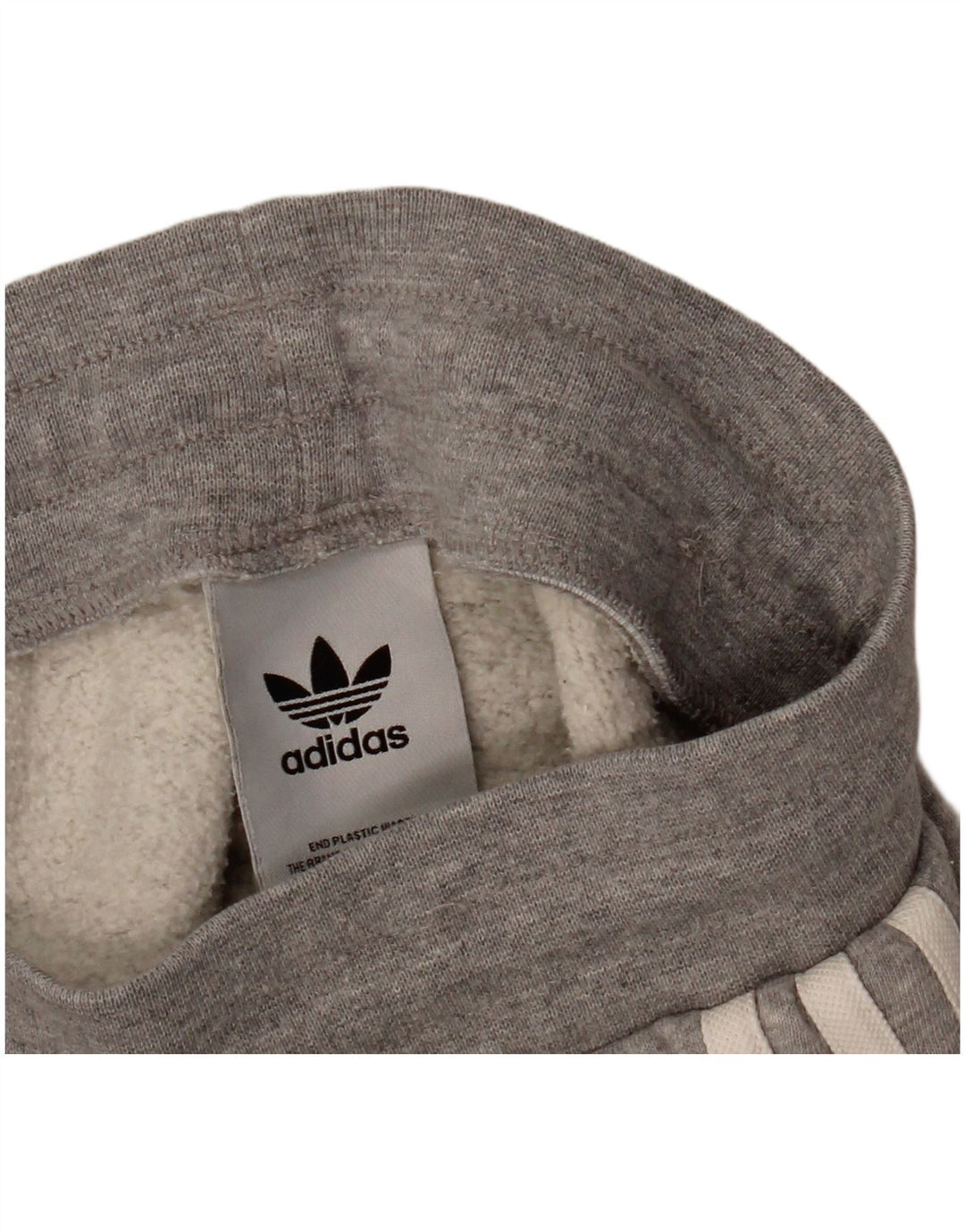 Calça de treino feminina Adidas Joggers cinza médio algodão manchado