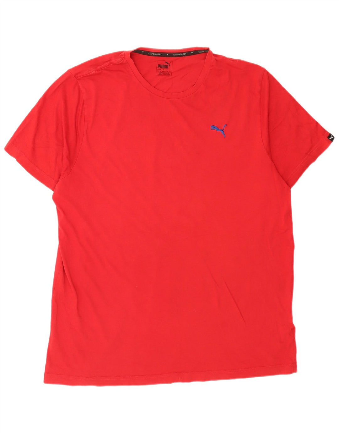 Camiseta masculina Puma Top 2XL algodão vermelho