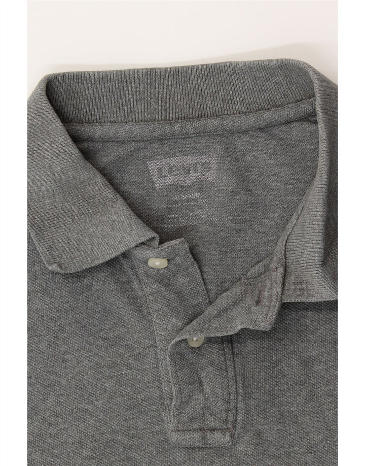 Camisa polo masculina LEVI'S cinza médio