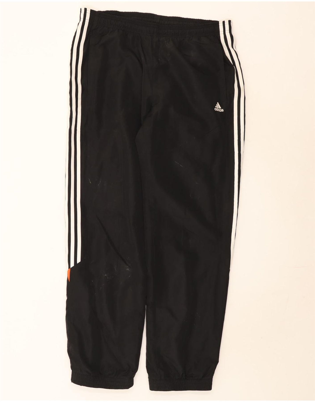 Calça de treino masculina Adidas Joggers grande preto colorblock poliéster