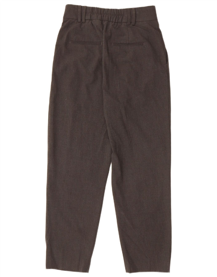 Calça Chino Feminina Zara EU 34 2XS W24 L26 Cinza Poliéster