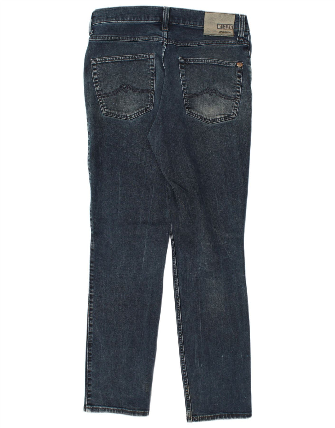 Calça jeans feminina MUSTANG Tramper de cintura média slim fit cônica W34 L32 azul