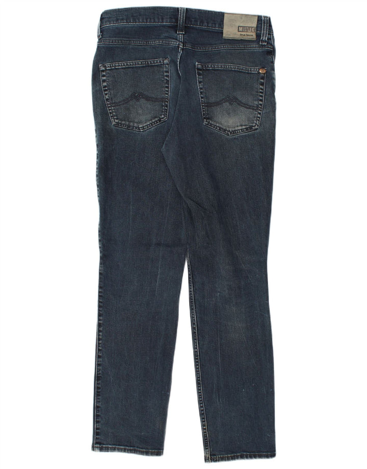 Calça jeans feminina MUSTANG Tramper de cintura média slim fit cônica W34 L32 azul