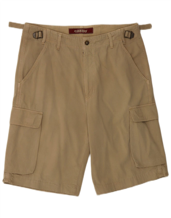 Carrera Mens Cargo Shorts IT 50 Grande W34 Algodão Bege