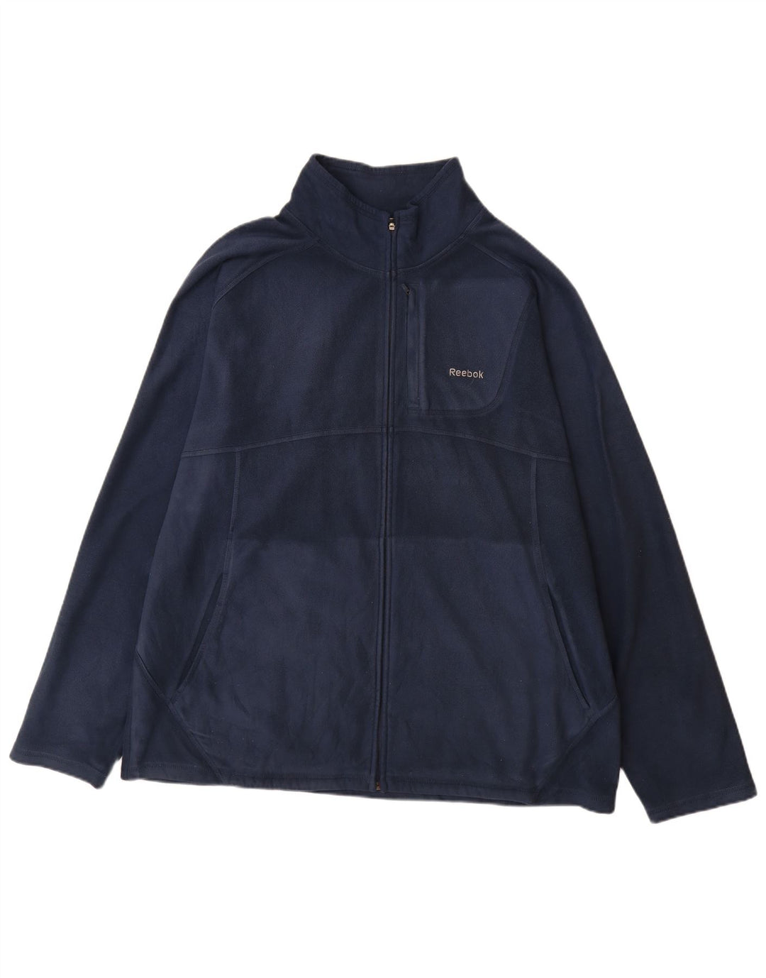 Jaqueta de lã masculina REEBOK UK 42 XL poliéster azul marinho