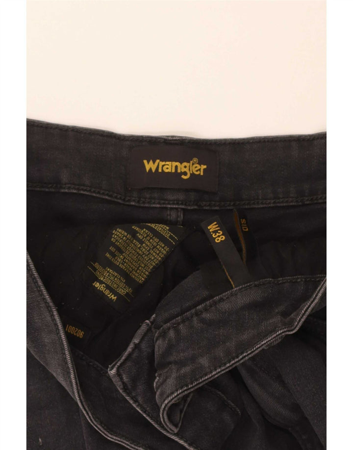 Wrangler Masculino Sid Slim Jeans W38 L29 Cinza Algodão