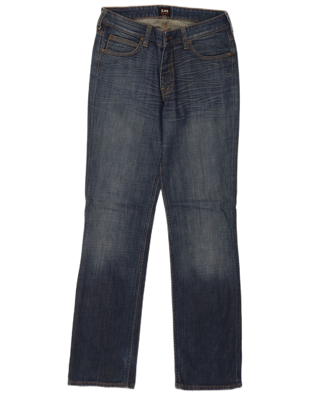 Lee Mens Marion Straight Jeans W30 L31 Azul Algodão