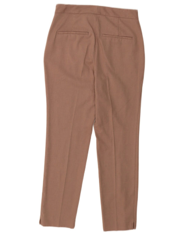 Zara Calça Chino Feminina Slim EU 34 2XS W24 L25 Marrom Poliéster