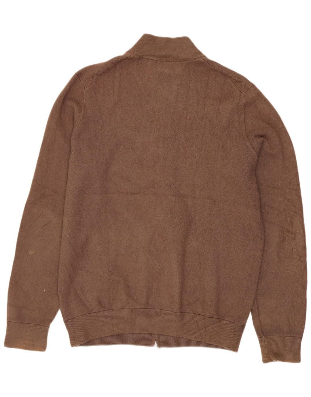 Suéter cardigã masculino Massimo Dutti grande viscose marrom