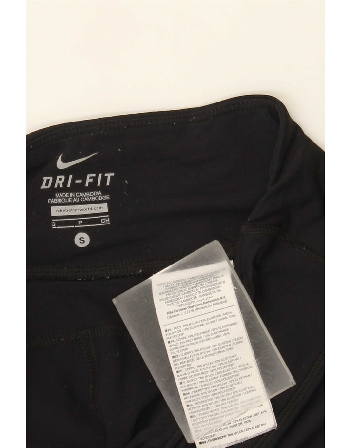 Leggings Nike Dri Fit Capri UK 8 Pequeno Preto Nylon