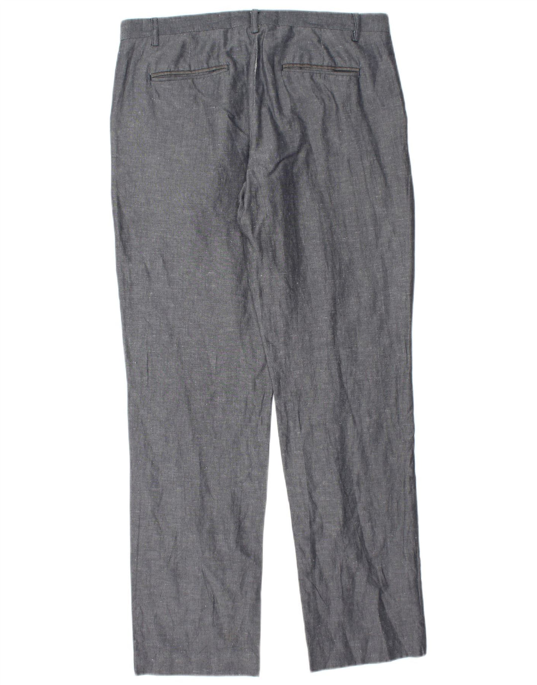 Calça chino reta masculina TED BAKER W34 L32 algodão azul