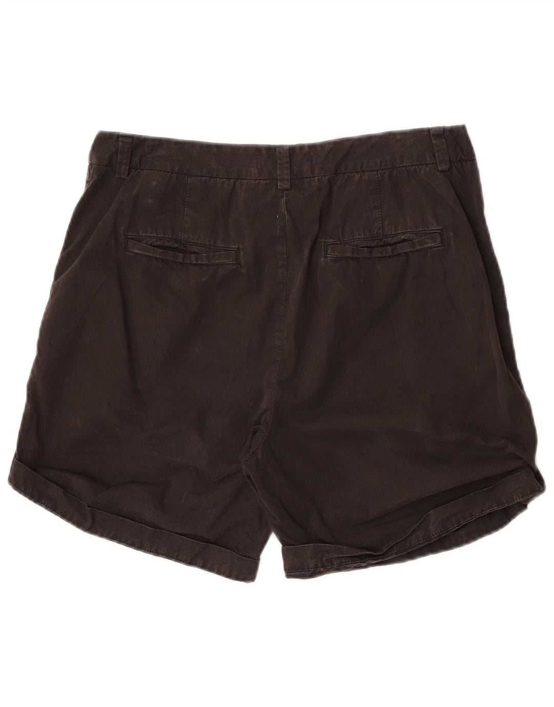 Shorts chino feminino Marks & Spencer UK 12 médio W30 algodão preto