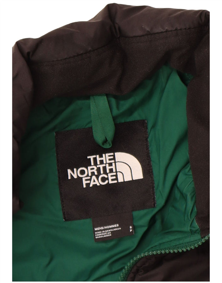 Jaqueta acolchoada masculina THE NORTH FACE Reino Unido 36 pequeno bloco colorido verde nylon