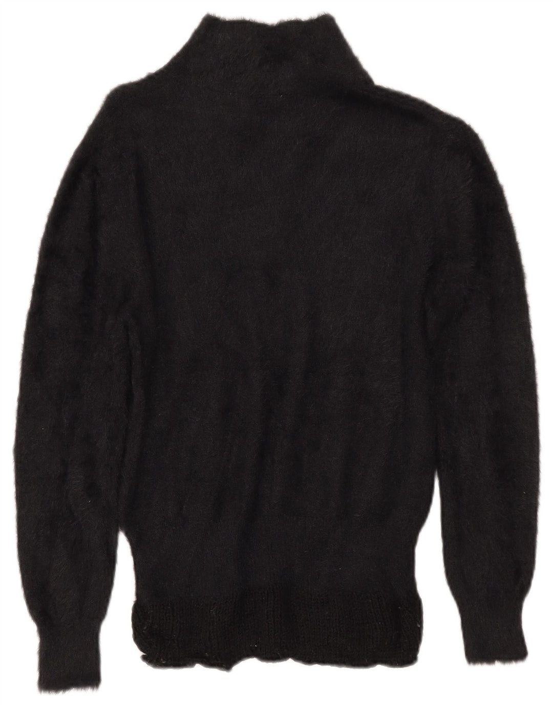 Suéter feminino ZARA com gola polo, Reino Unido 14 médio preto