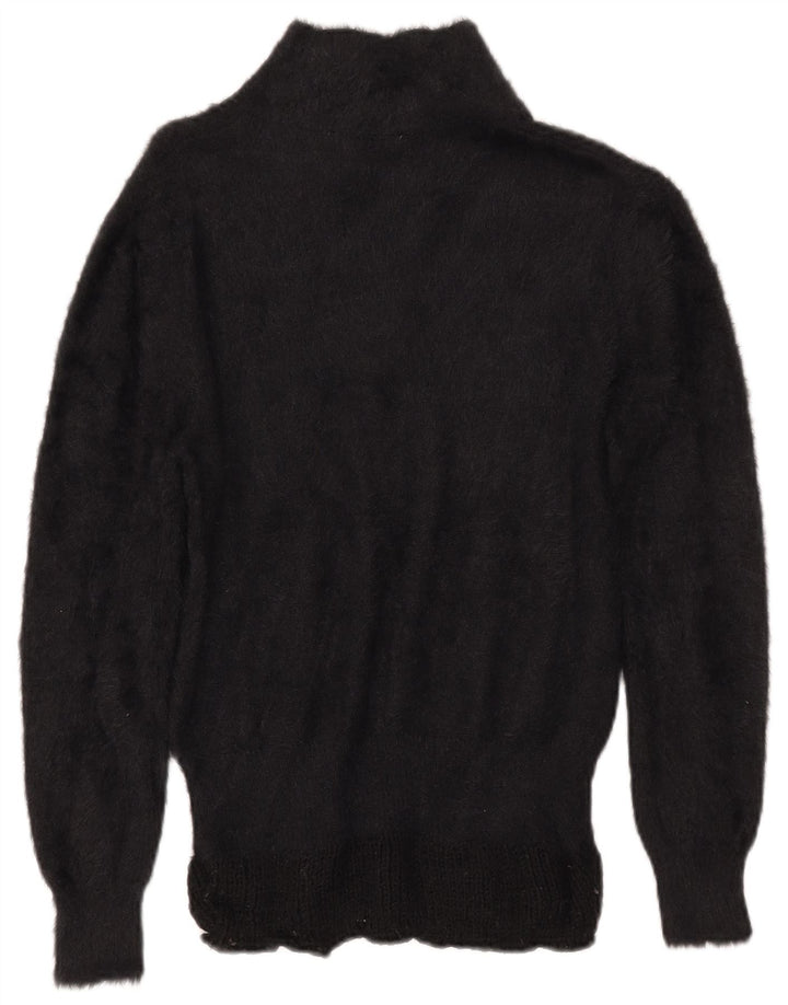 Suéter feminino ZARA com gola polo, Reino Unido 14 médio preto