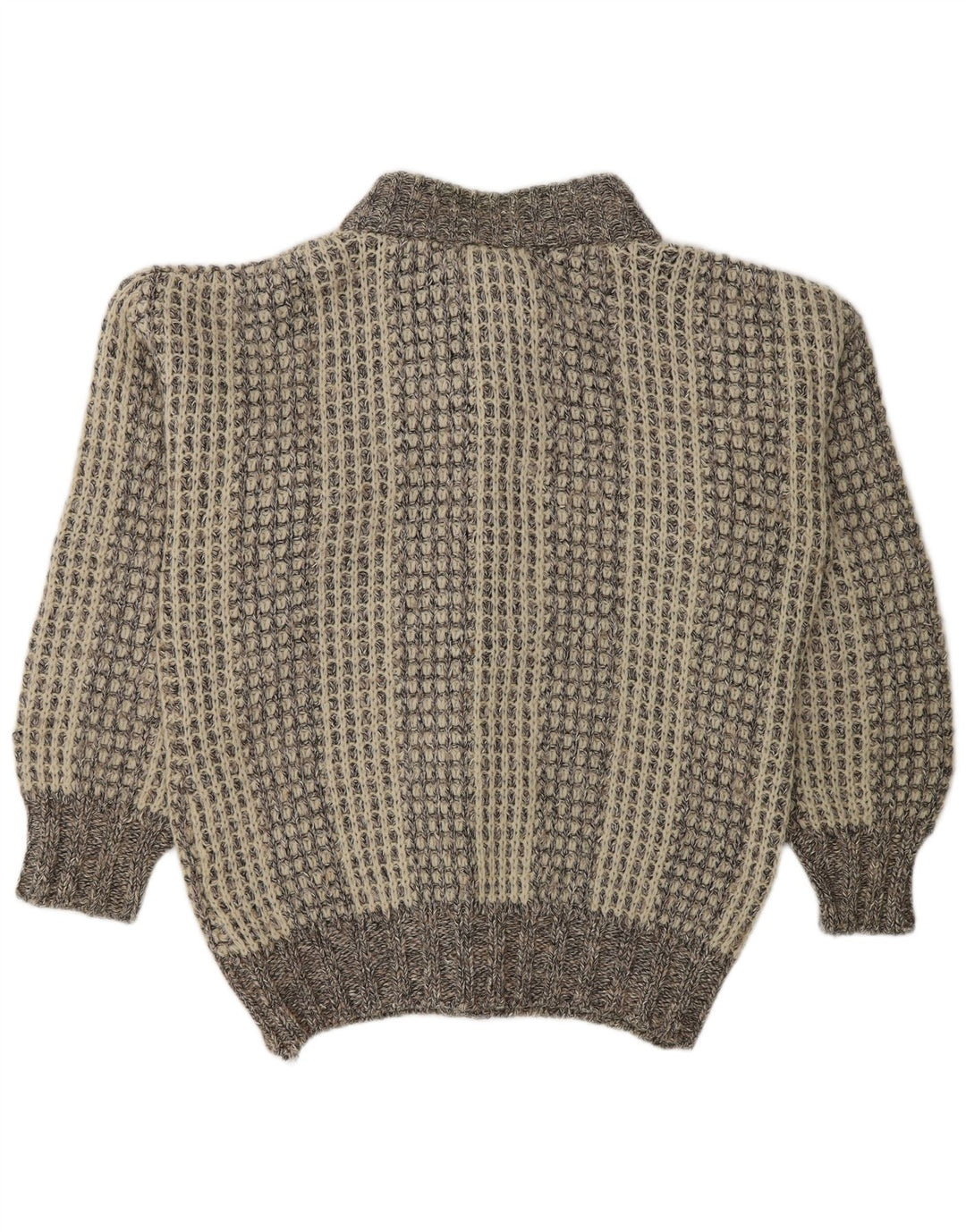 Suéter Cardigan Masculino Vintage XL Cinza
