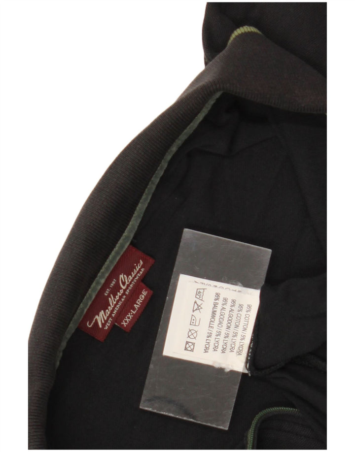 Camisa polo masculina Marlboro Classics 3XL algodão preto