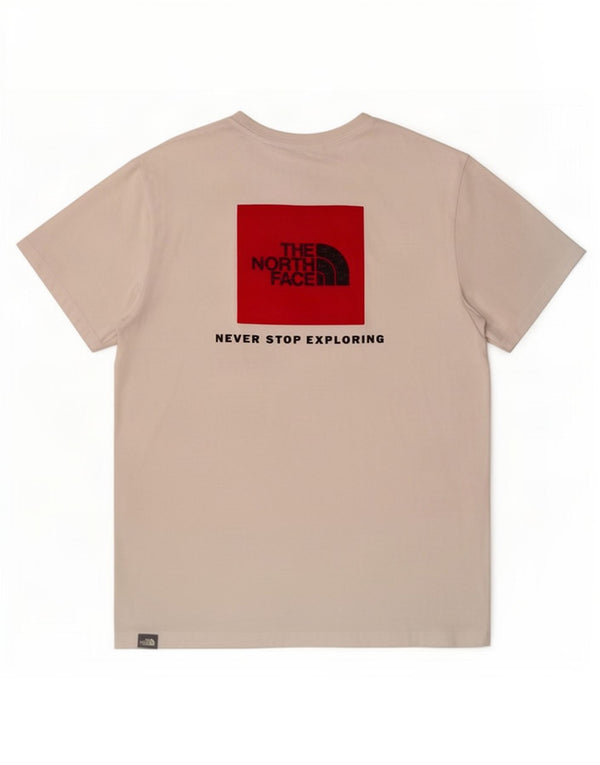 Camiseta gráfica masculina The North Face Top médio algodão branco