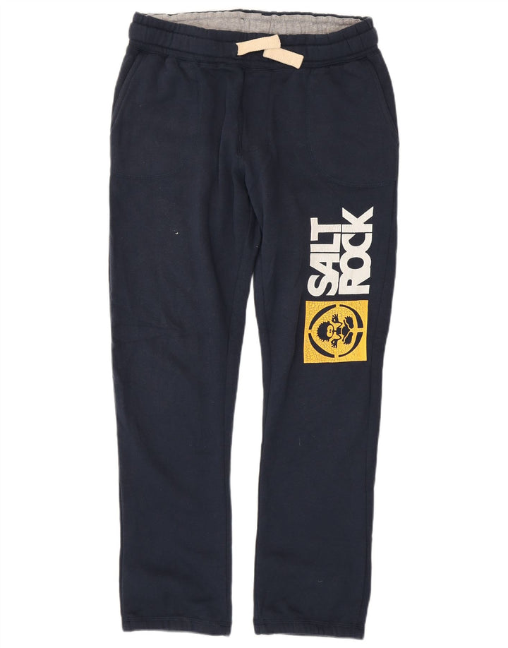 Calça de treino estampada para meninos SALTROCK 12-13 anos algodão azul marinho