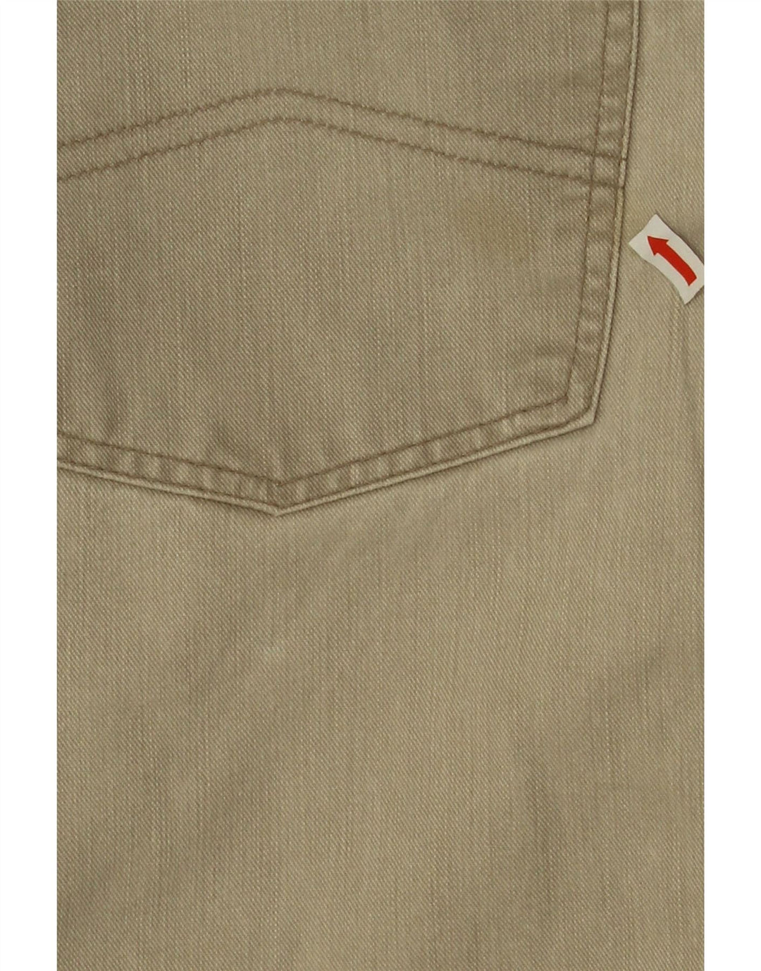 Calça jeans reta masculina Armani W36 L28 algodão bege