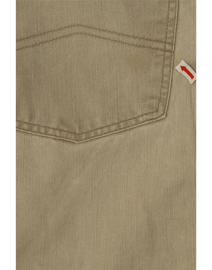 Calça jeans reta masculina Armani W36 L28 algodão bege