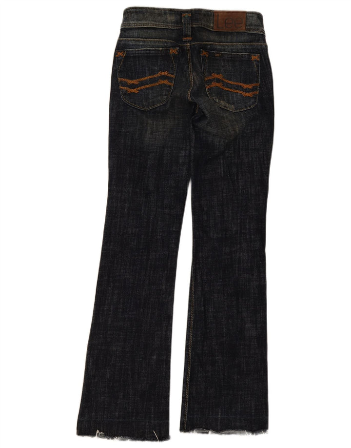 Lee Womens Leola Bootcut Jeans W26 L33 Azul Marinho Algodão